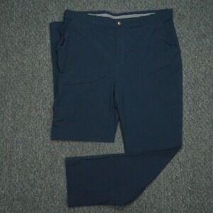 Coolibar Pants Mens 38x32 Blue‎ Marco Summer Casual Sun Protection Stretch
